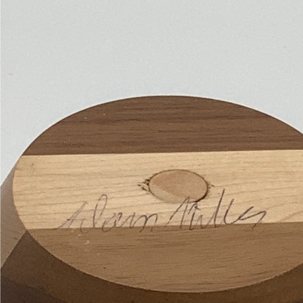 Three Artisan Segmented Wood Bowls - Picture 8 of 11